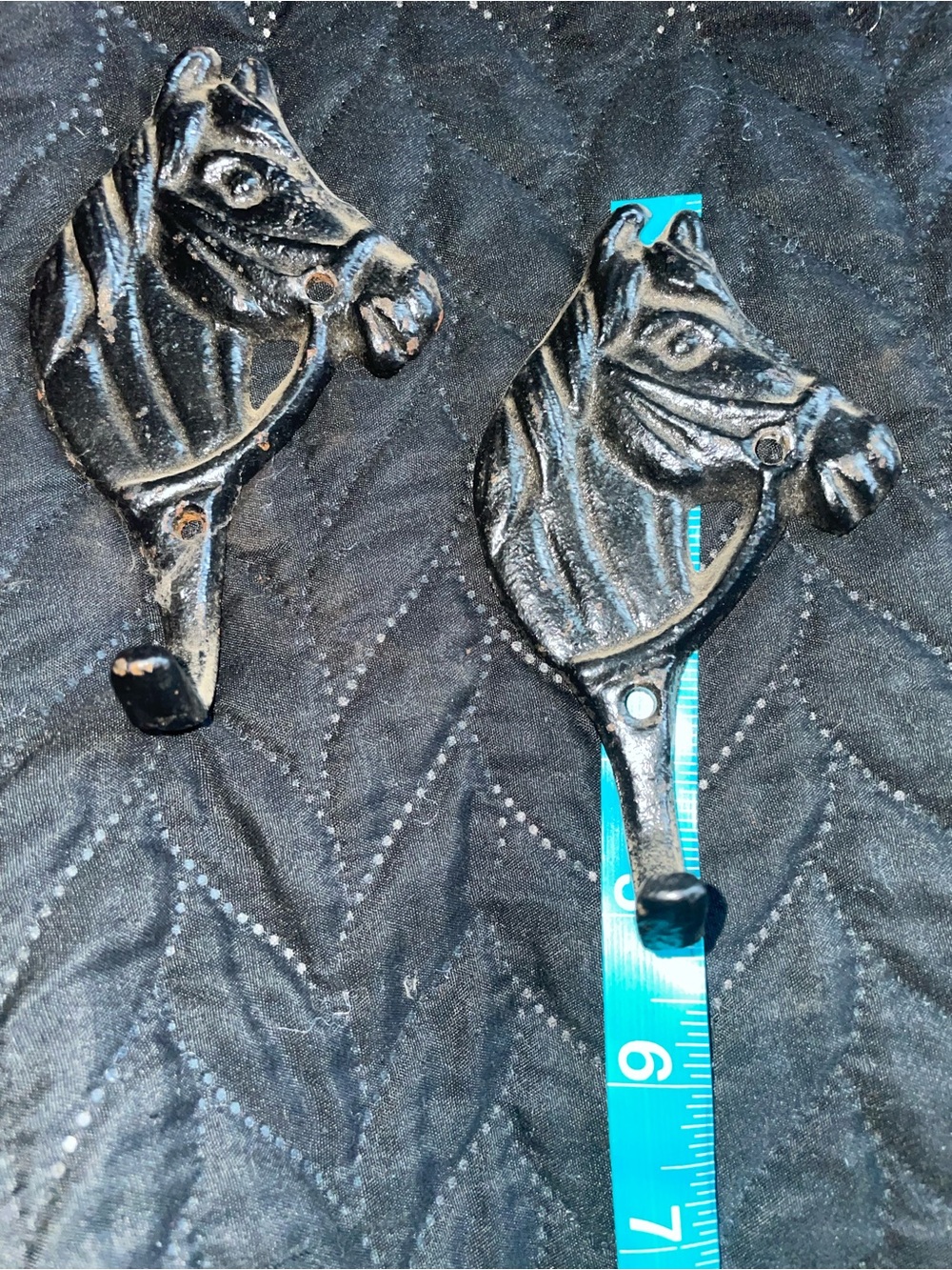 Set of 2 Wall horse hook decorations